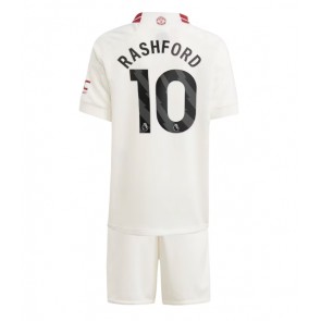 Manchester United Marcus Rashford #10 Rezervni Dres za Dječji 2023-24 Kratak Rukavima (+ kratke hlače)